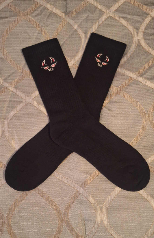 S.I.N. Men's Crew Socks - Black