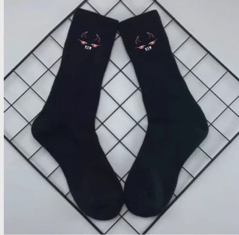 S.I.N. Women's Crew Socks - Black